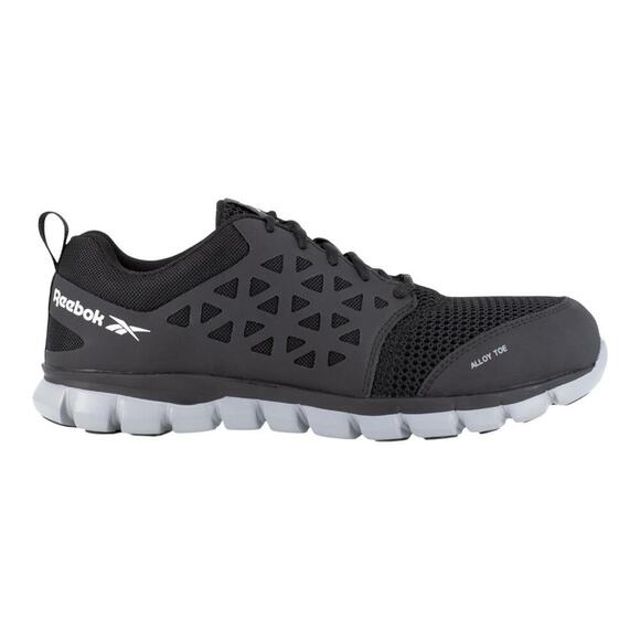 Reebok Women's Black Astroride Work Safety Steel Toe Slip Resistant Shoe | NEW - Picture 2 of 10